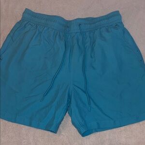 Men’s George Aqua Blue Swim Trunks SZ M 32-34